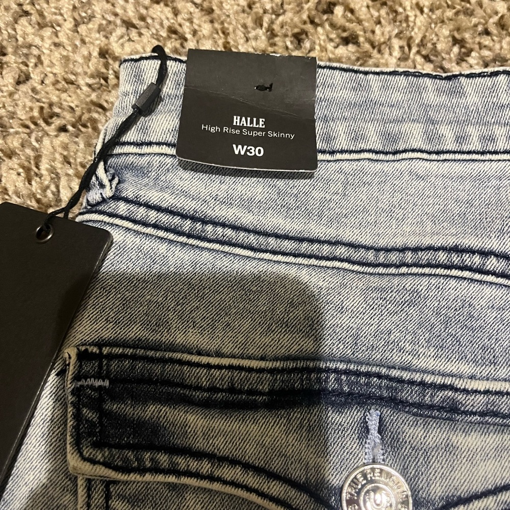 True religion Hallie high rise super skinny, size 30 brand new with tag jeans.
